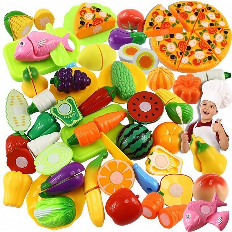 Baby Food Vegetables - مجموعة ألعاب مطبخ للأطفال تحاكي تقطيع